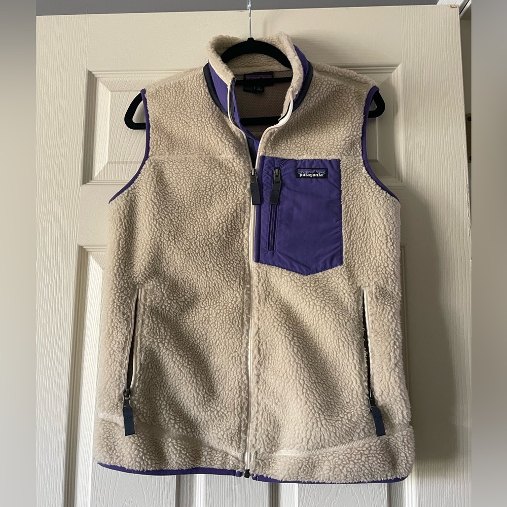 Patagonia Women’s Retro-X Fleece Vest, Purple, Size Medium
